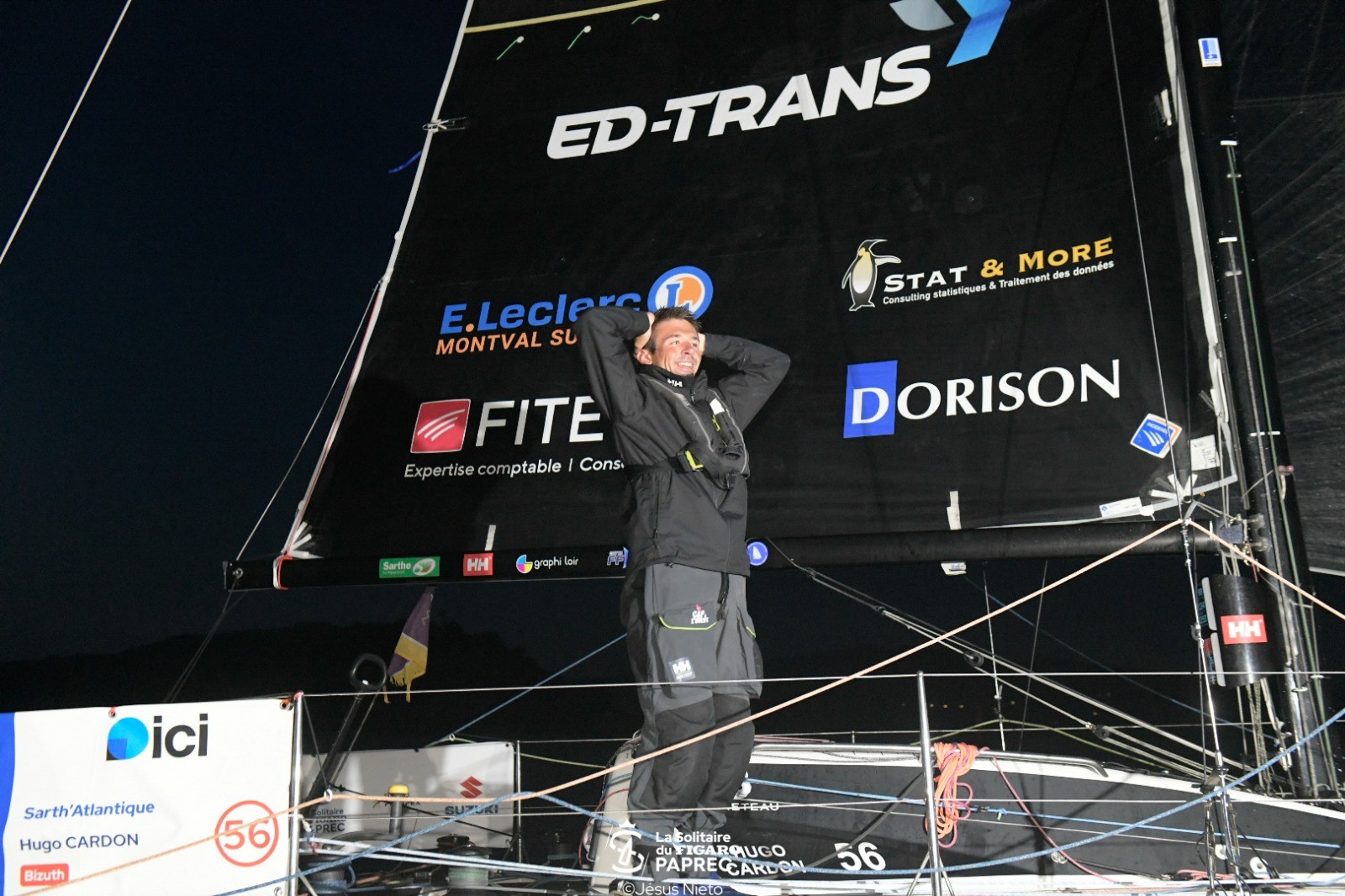 VICTOIRE DE HUGO SUR LA 2EME ETAPE DE LA SOLITAIRE DU FIGARO